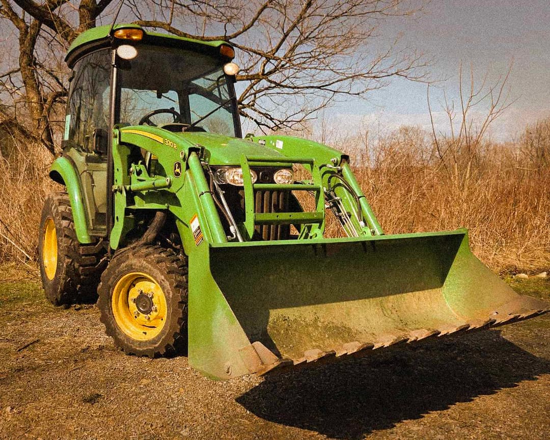 Image of a tractor on a field.